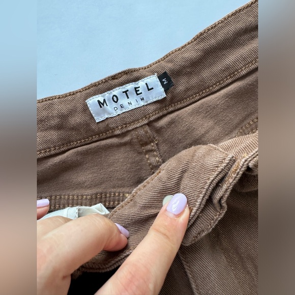 Motel brown straight leg jeans M - Picture 7 of 10